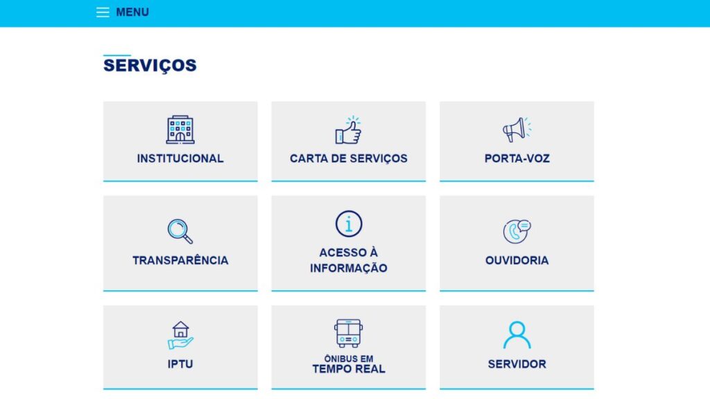 IPTU Uberaba: Guia, 2ª via e consulta prefeitura 2 Print do site da Prefeitura de Uberaba