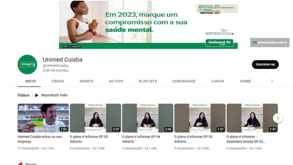 Print Screen Unimed Cuiabá.