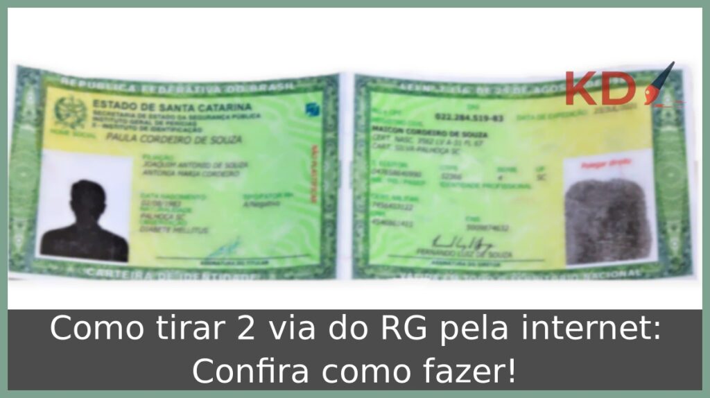 Como tirar 2 via do RG pela internet. 