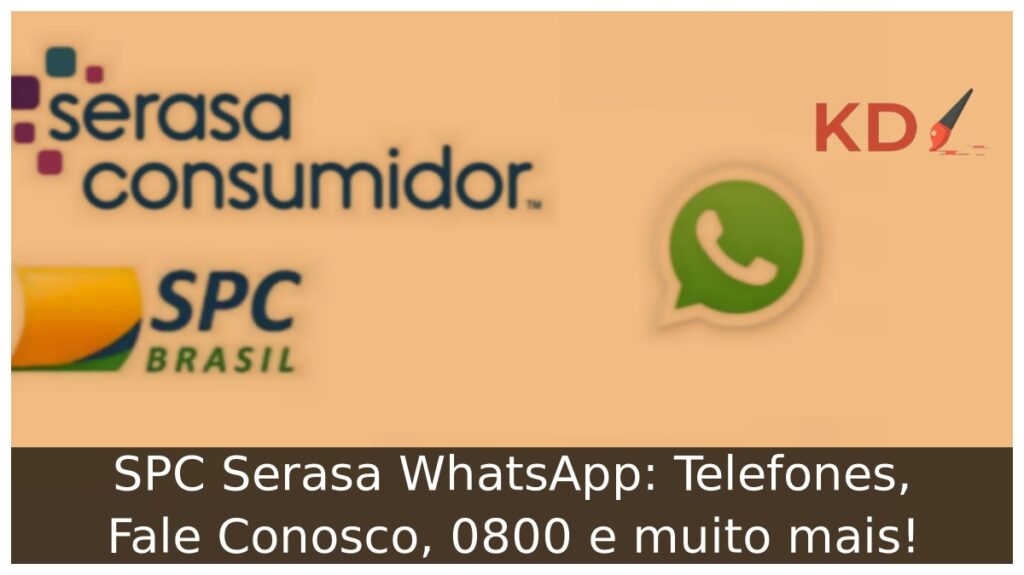Logo SPC Serasa WhatsApp. 