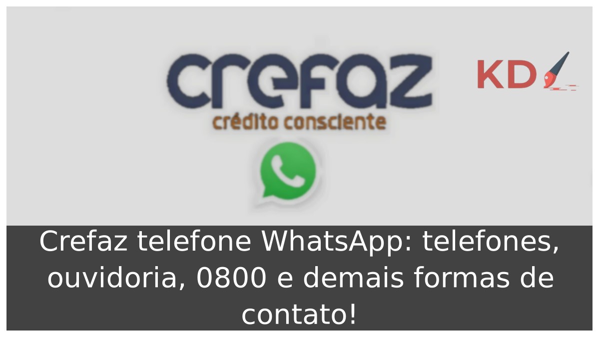 Logo Crefaz telefone WhatsApp