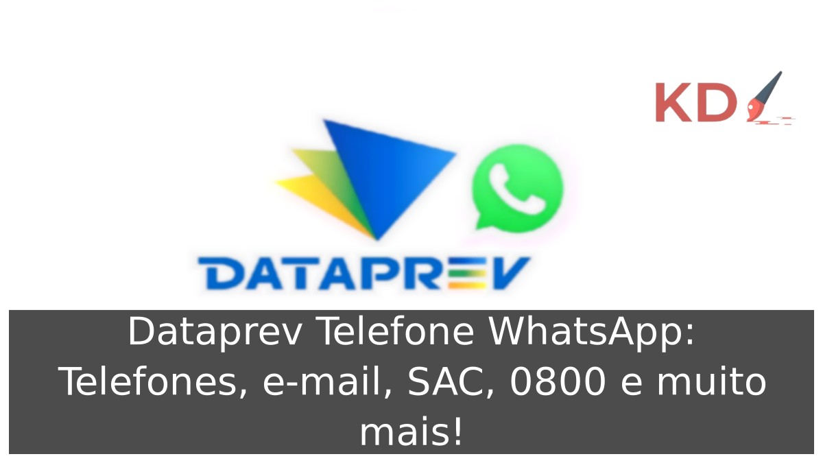 Logo Dataprev telefone WhatsApp.