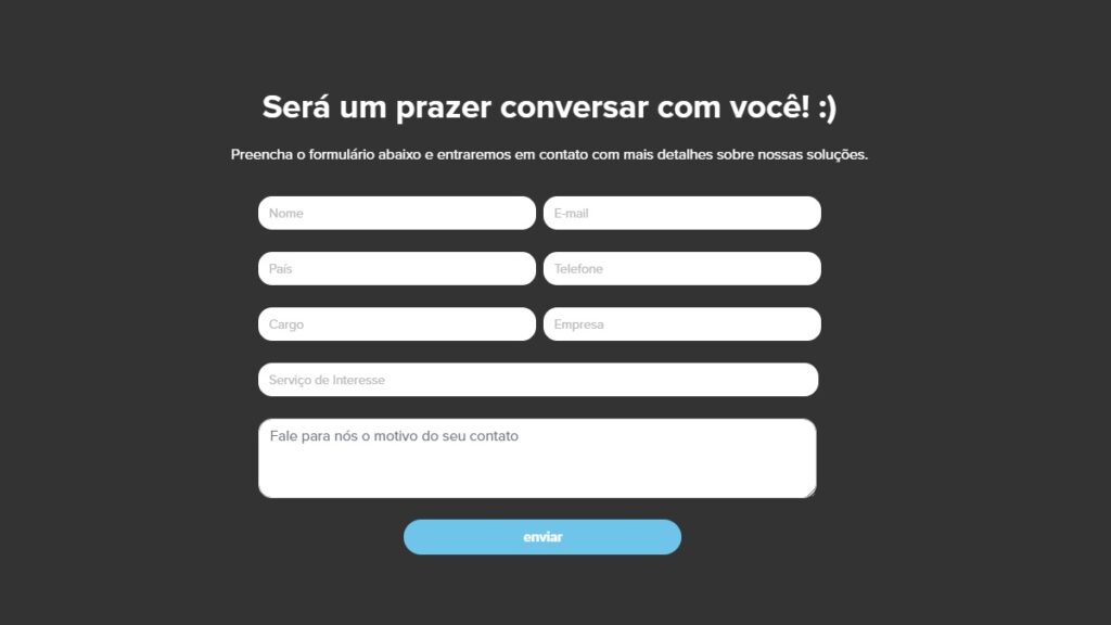 WhatsApp Baixaki: Telefone, 0800, Formulário de contato e muito mais! 2 Print Screen do formulário de contato com a NZN.
