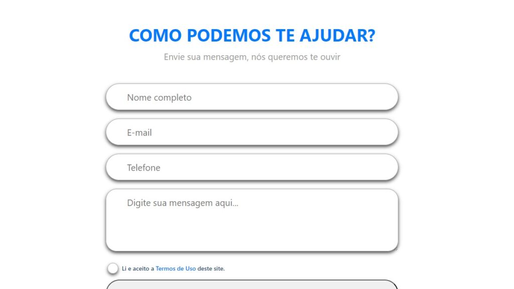 Solumedi WhatsApp: Telefone, Formulário de contato, 0800, ouvidoria e muito mais! 2 Print Screen do formulário de contato da Solumedi.