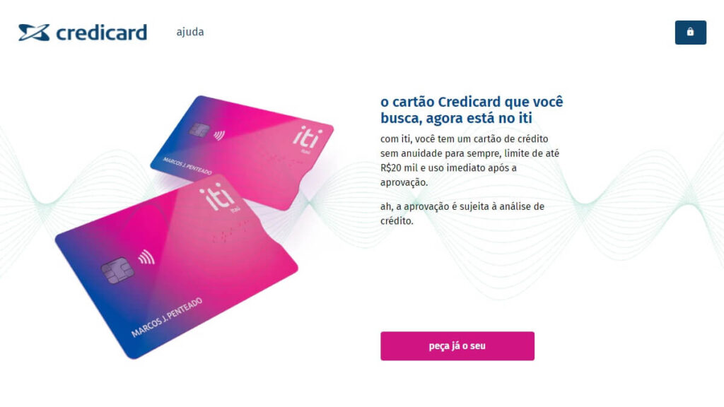 Credicard Fatura: Veja como emitir a 2ª via da sua conta! 3 Cartão Credicard Iti Rosa e Roxo