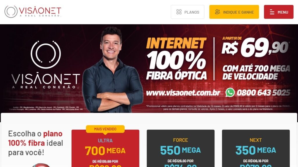 Visãonet Boleto: Veja como solicitar uma nova guia do jeito certo! 3 Página inicial do site da Visãonet