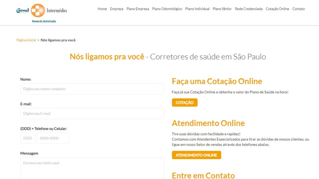Intermédica Telefone: WhatsApp, telefones, SAC, 0800 e mais! 1 Print da função