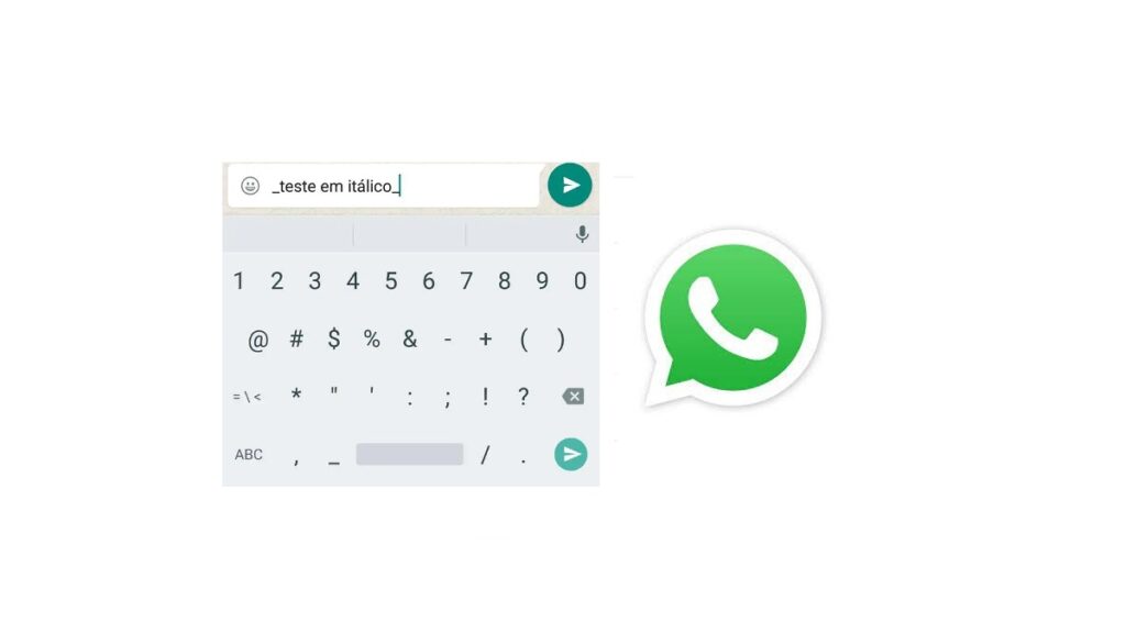 Itálico WhatsApp: Veja como utilizar esta fonte no App! 1 Itálico WhatsApp.