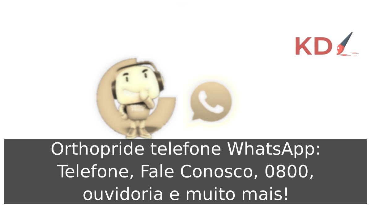 Logo Orthopride telefone WhatsApp.