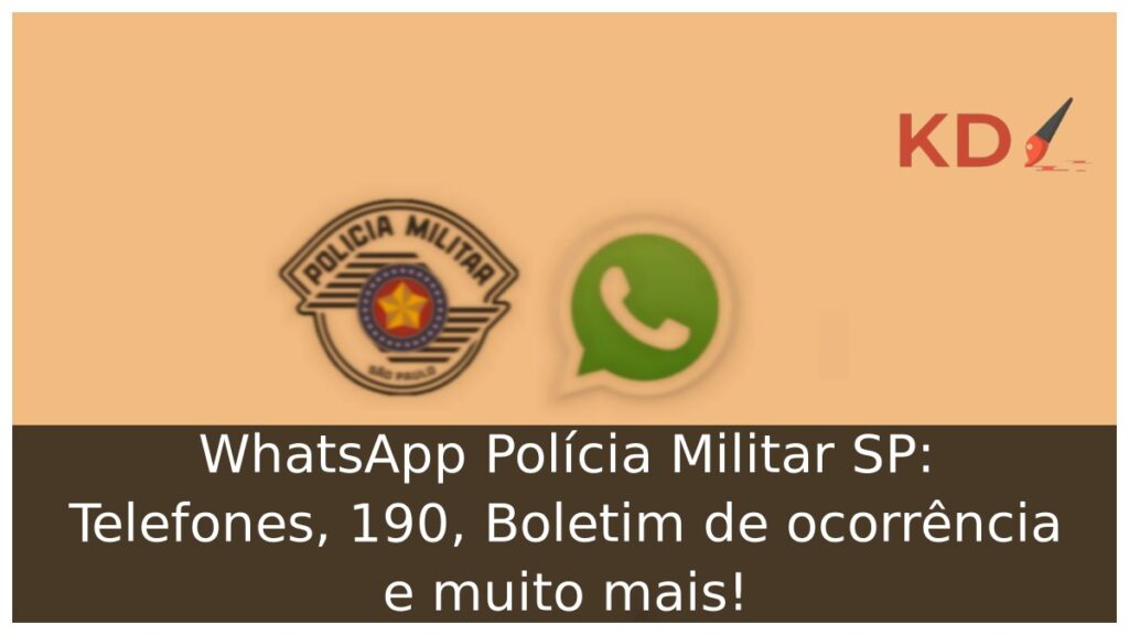 WhatsApp Polícia Militar SP: Telefones, 190, Boletim de ocorrência e muito mais! 1 Logo WhatsApp Polícia Militar SP.
