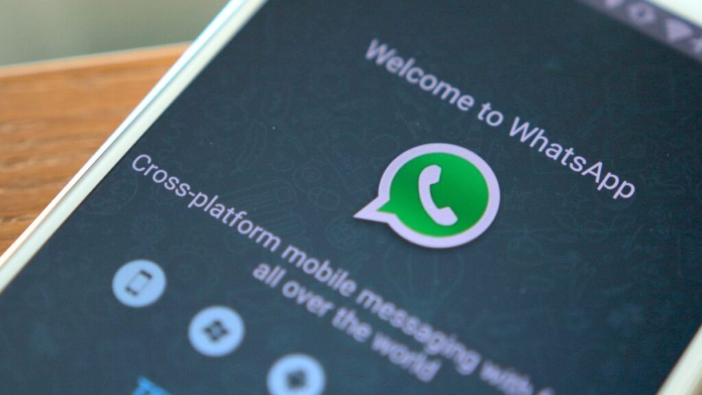 Aplicativo WhatsApp tela de inicio