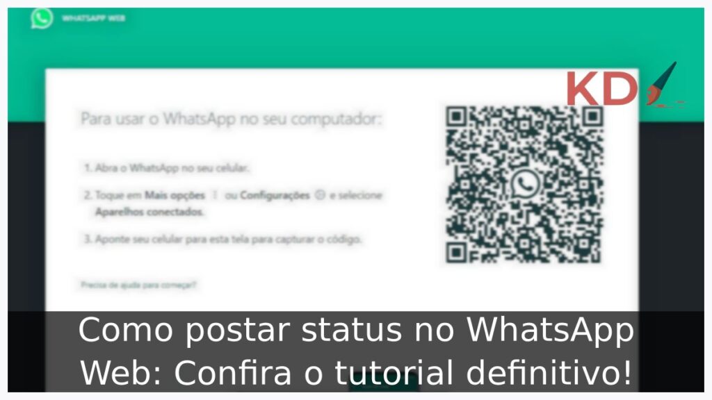Como postar status no WhatsApp Web.