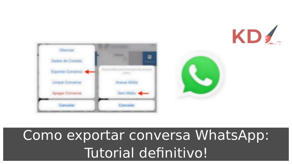 Como exportar conversa WhatsApp: Tutorial definitivo! 1 Como exportar conversa no WhatsApp.