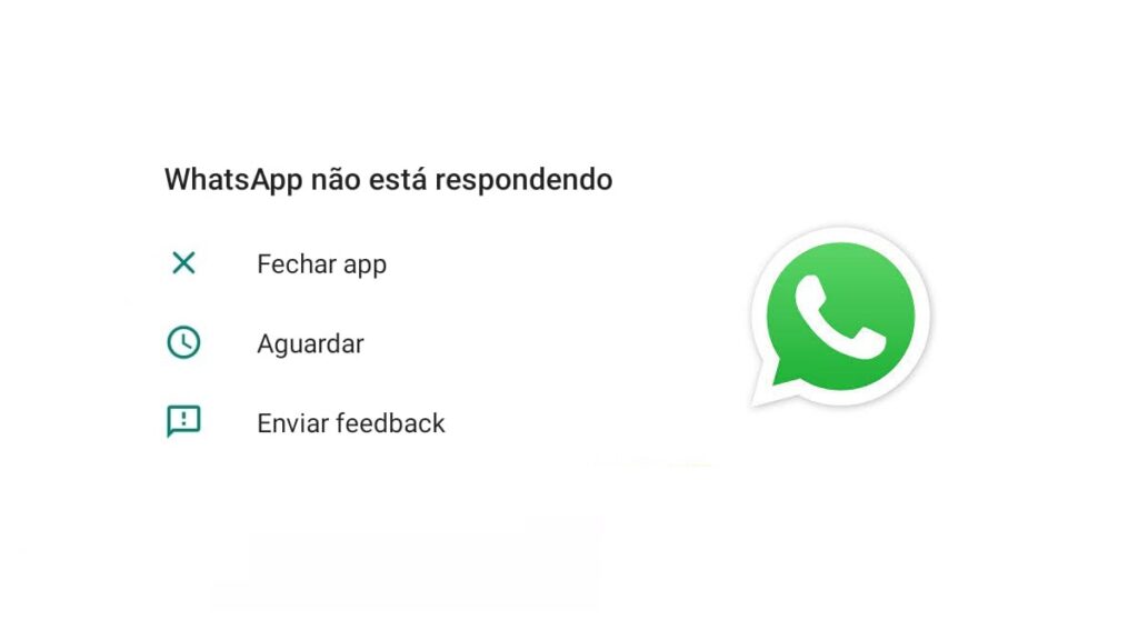 O que fazer quando o WhatsApp não abre: Confira algumas soluções! 2 Print WhatsApp não está respondendo.