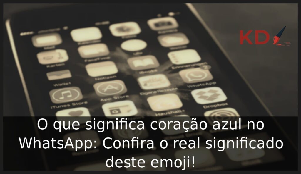 O que significa coração azul no WhatsApp.