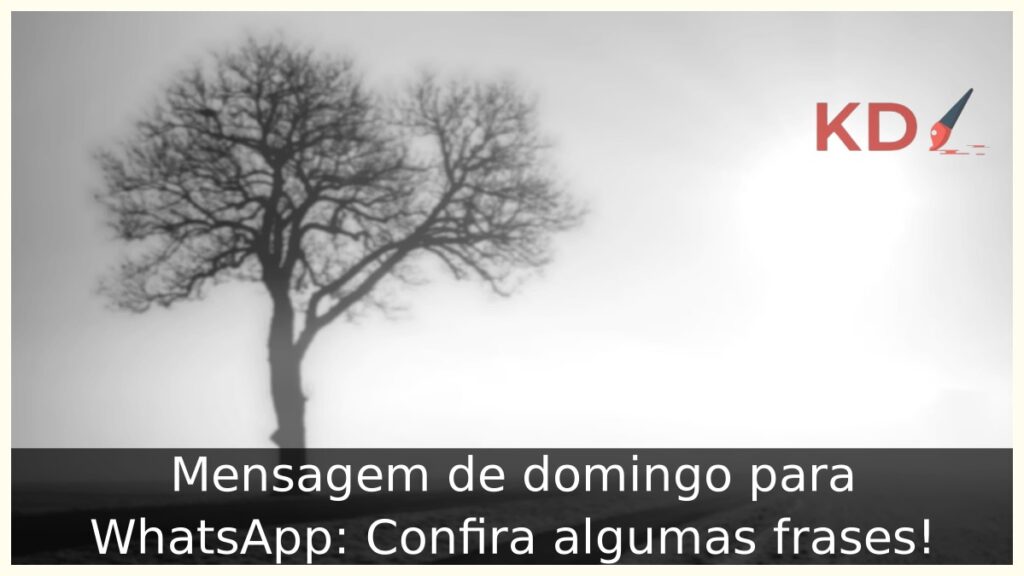 Mensagem de domingo para WhatsApp.