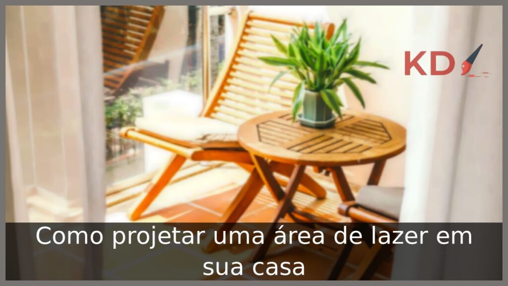 Mesa de madeira para área de lazer
