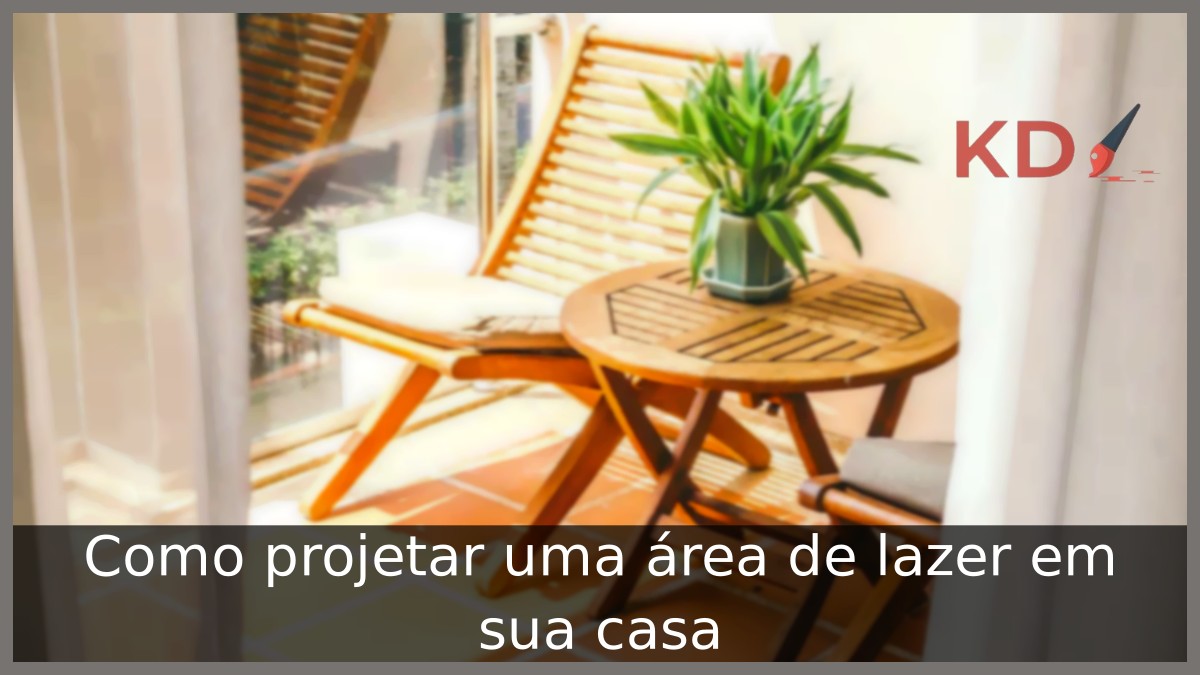 Mesa de madeira para área de lazer