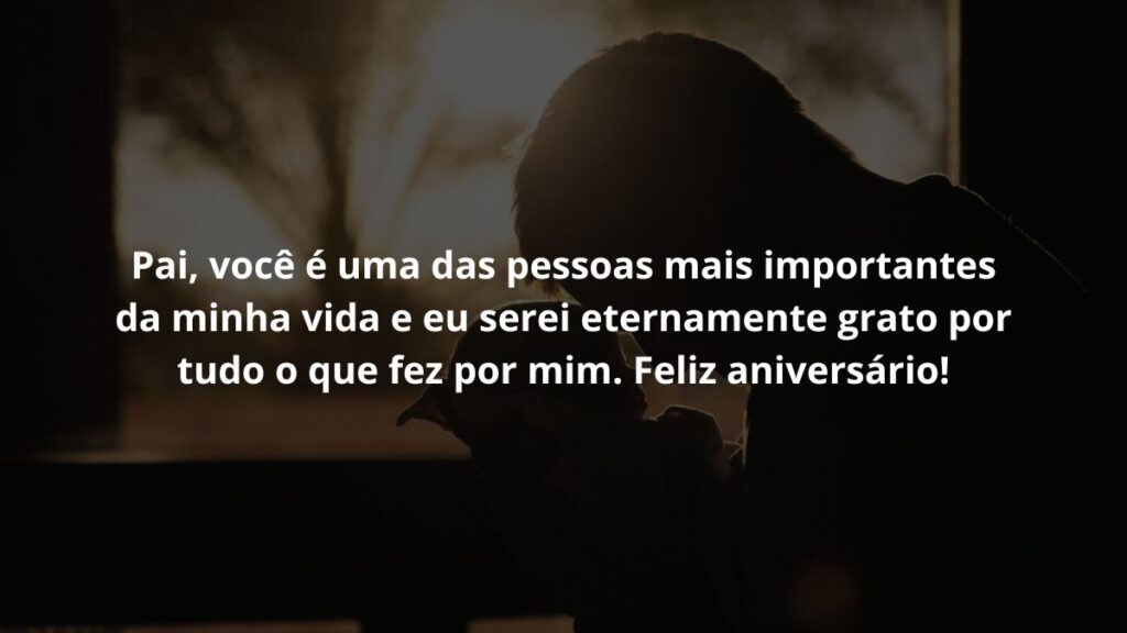 Pai, você é uma das pessoas mais importantes da minha vida e seu serei eternamente grato por tudo o que fez por mim. Feliz aniversário! 