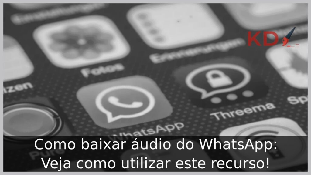 Como baixar áudio do WhatsApp. 