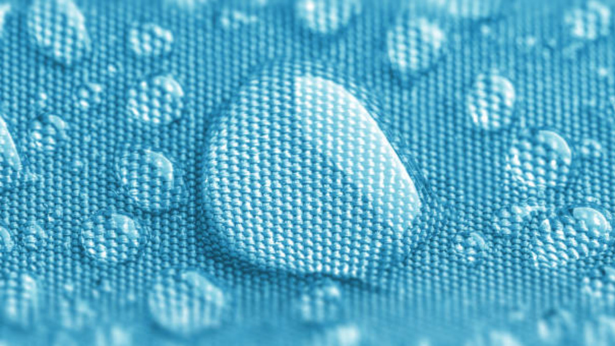 Como impermeabilizar tecido, gotículas de água