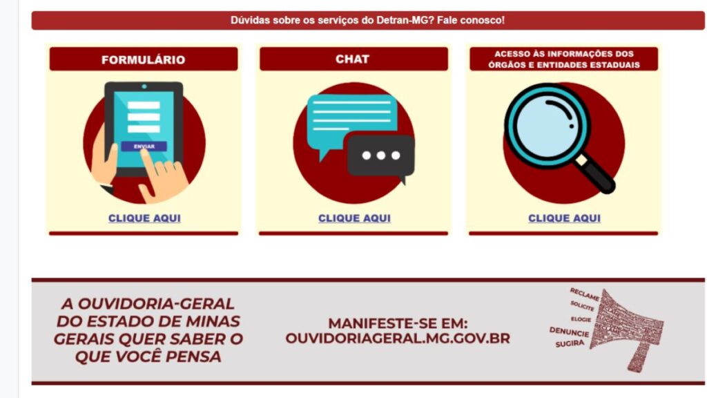 Detran MG Telefone: WhatsApp, 0800, Ouvidoria e atendimento 2 Ouvidoria geral do estado de Minas Gerais.