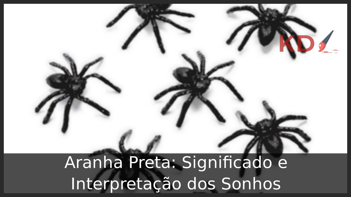 Sonhar com aranha preta.