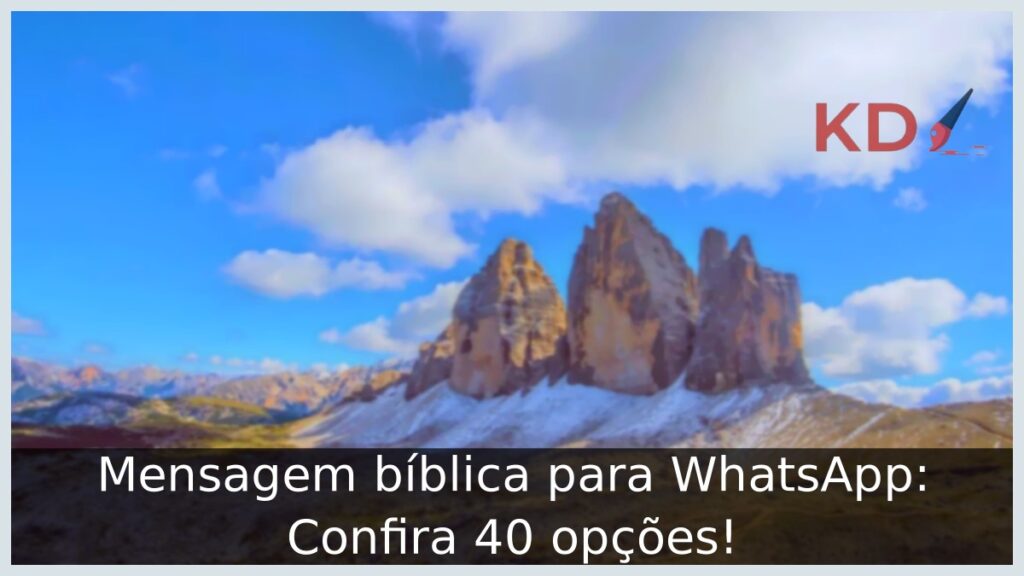 Mensagem bíblica para WhatsApp.