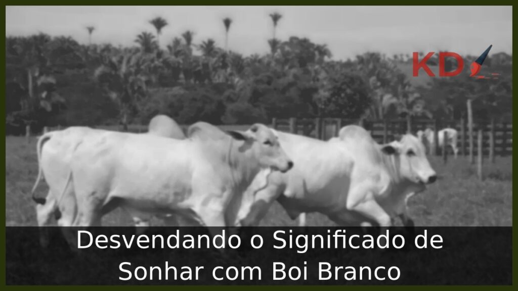 Sonhar com Boi Branco: Desvendando o Real Significado! 1 Sonhar com boi branco