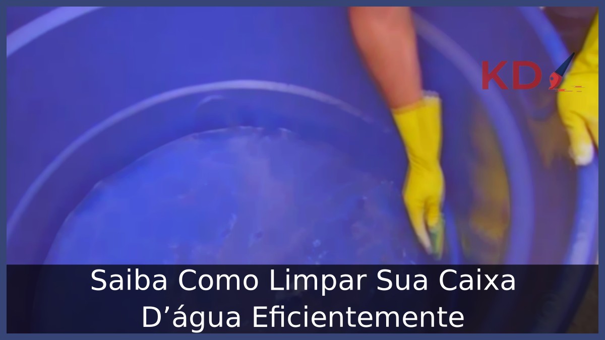 Como limpar caixa da água