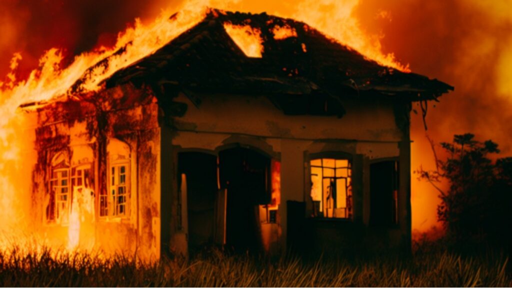 Sonhar com Casa em Chamas: Desvendando o Significado! 2 Casa pegando fogo