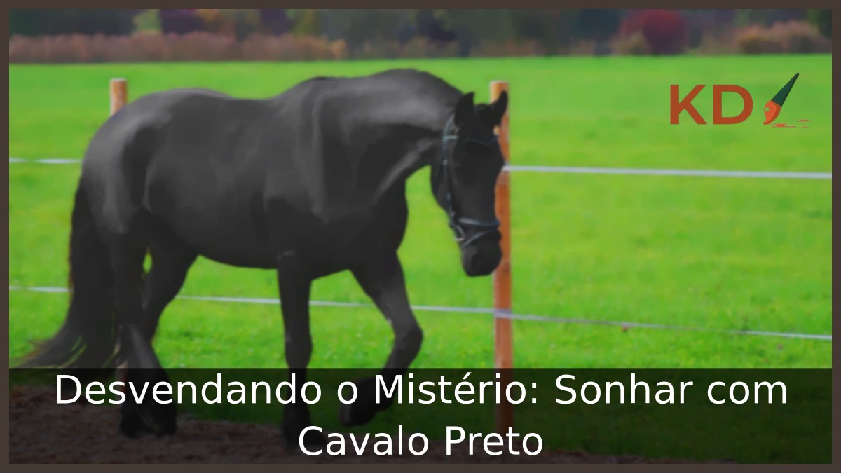 Sonhar com cavalo preto