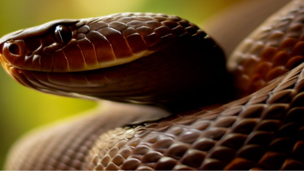Sonhar com cobra marrom