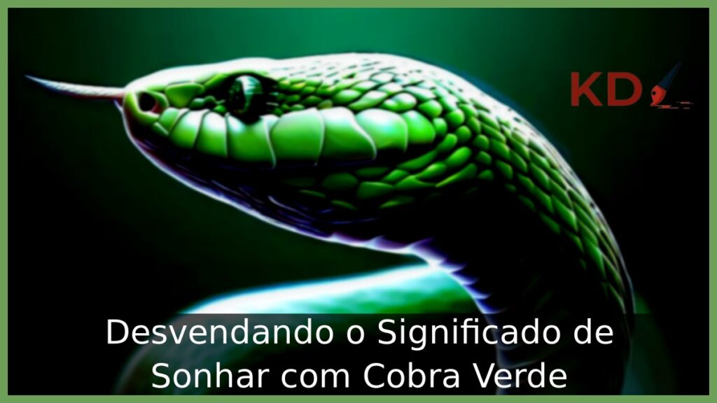 Sonhar com Cobra Verde: O que realmente significa? 1 Sonhar com cobra verde