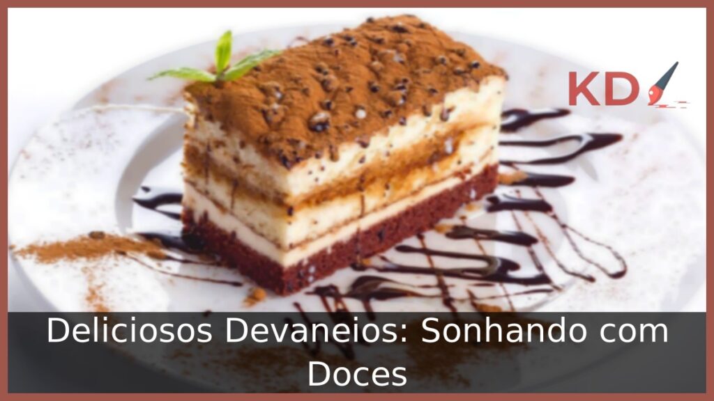 Sonhar comendo doces.