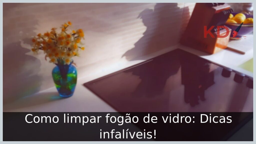 Como limpar fogão de vidro.