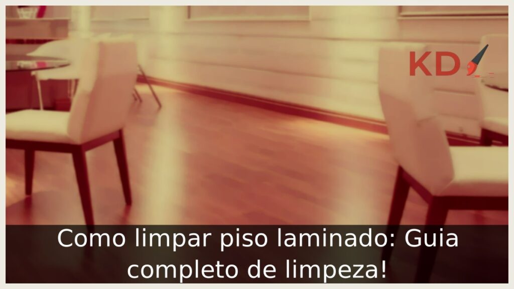 Como limpar piso laminado. 