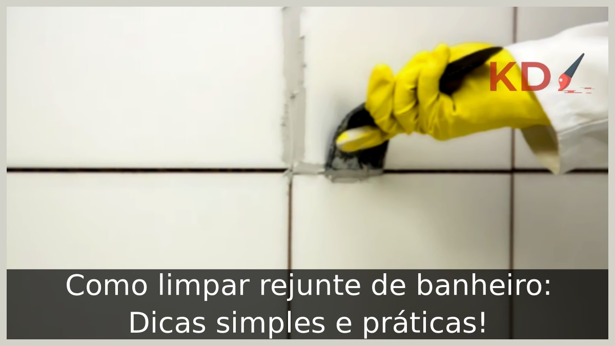 Como limpar rejunte de banheiro