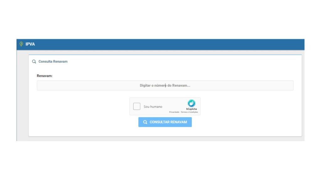 Print Screen do SEFIN-RO referente a informações sobre o IPVA. 