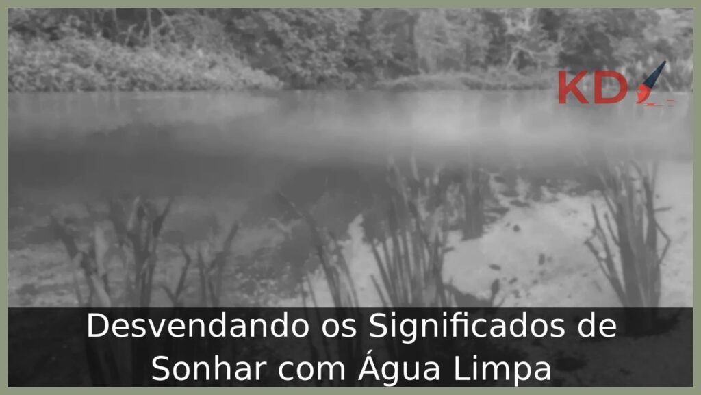 Sonhar com água limpa