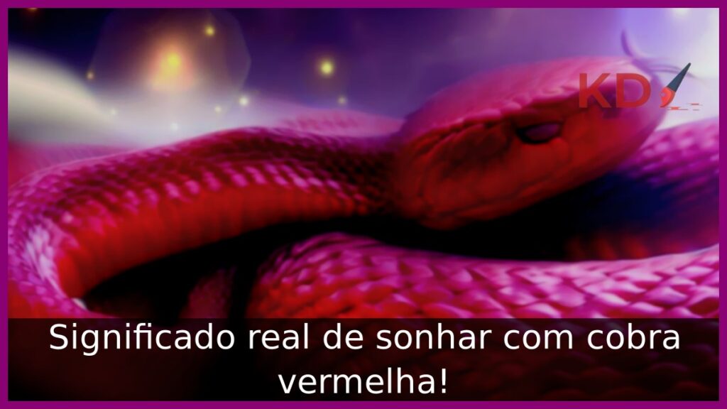 O que significa sonhar com cobra vermelha
