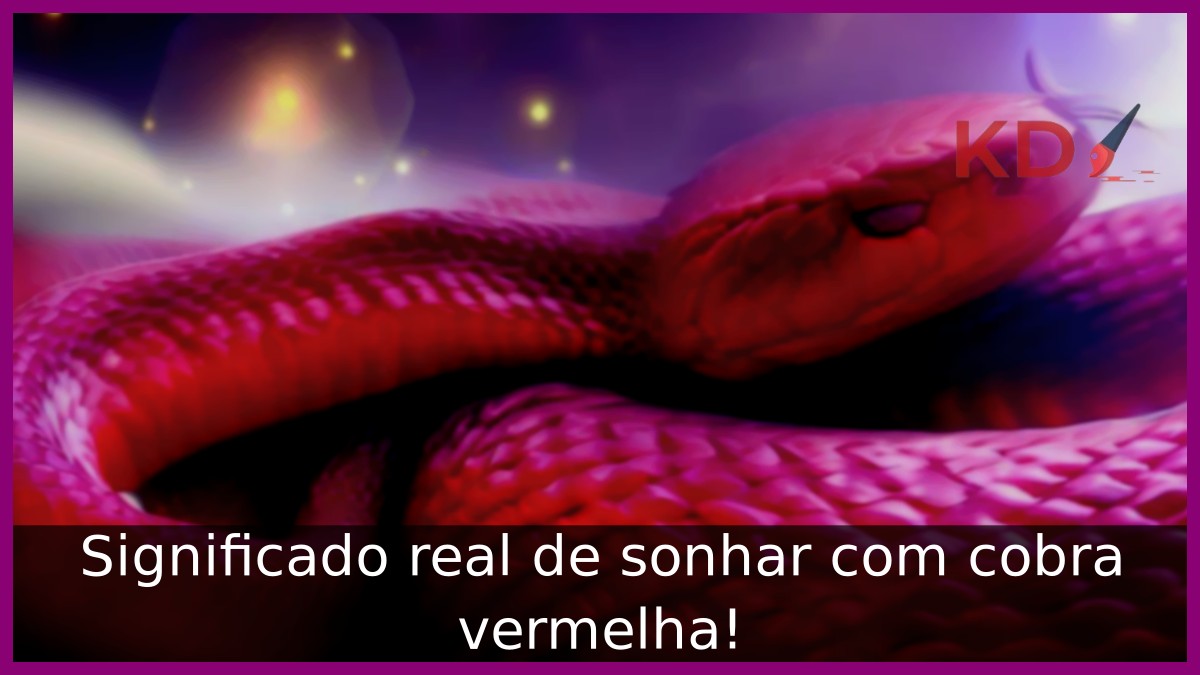 O que significa sonhar com cobra vermelha