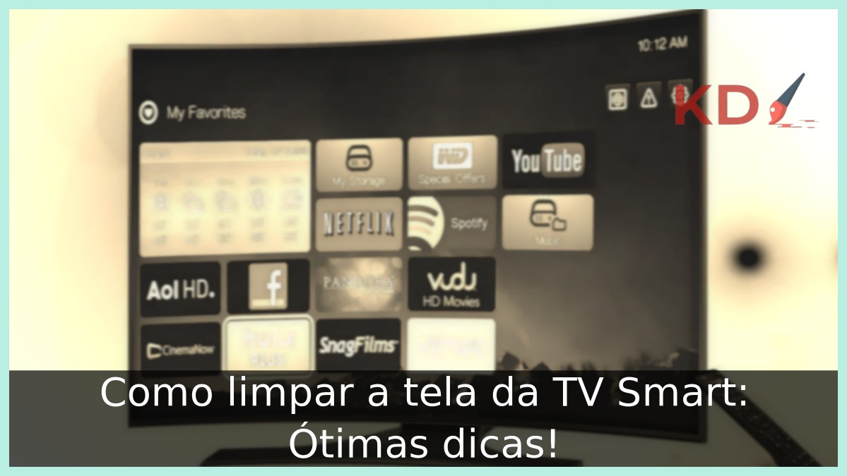 Como limpar a tela da TV Smart.