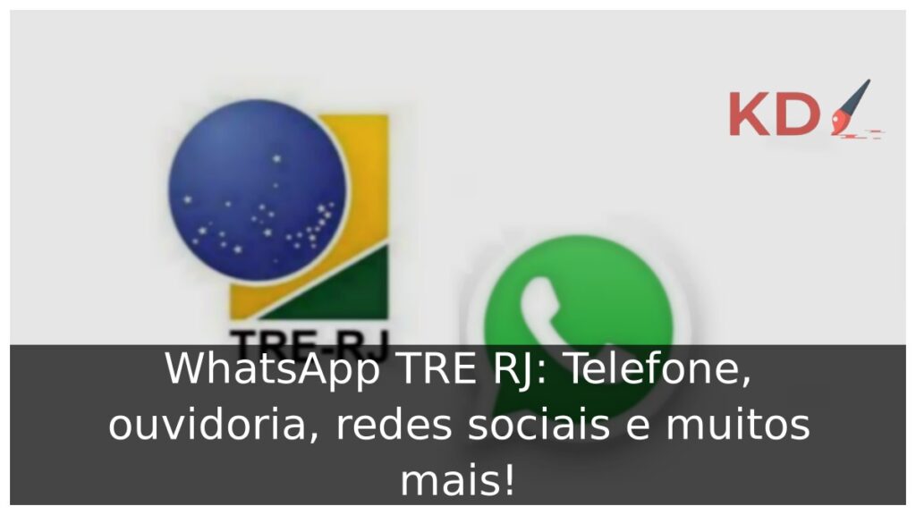 WhatsApp TRE RJ: Telefone, ouvidoria, redes sociais e muitos mais! 1 WhatsApp TRE RJ.