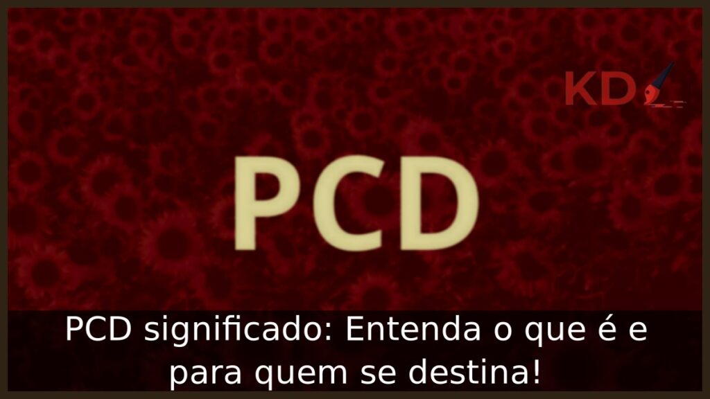 PCD significado: Entenda o que é e para quem se destina! 1 PCD significado: Entenda o que é e para quem se destina!