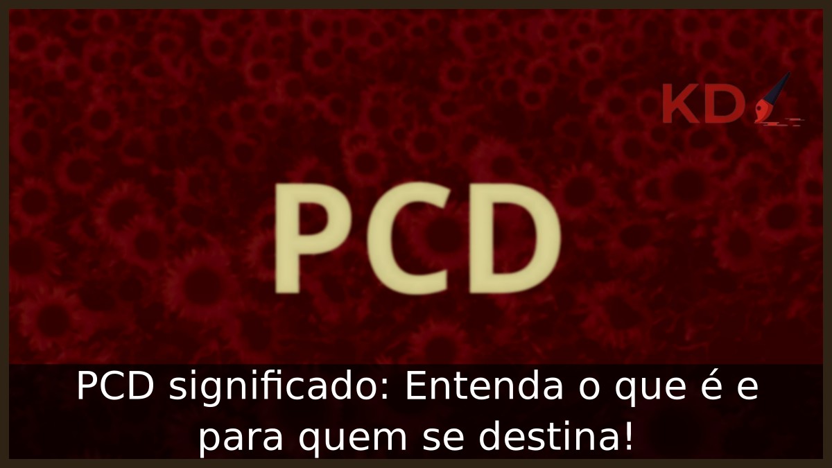 PCD significado: Entenda o que é e para quem se destina!