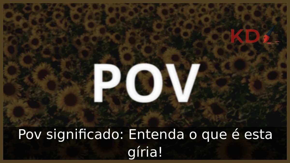 Pov significado: Entenda o que é esta gíria!