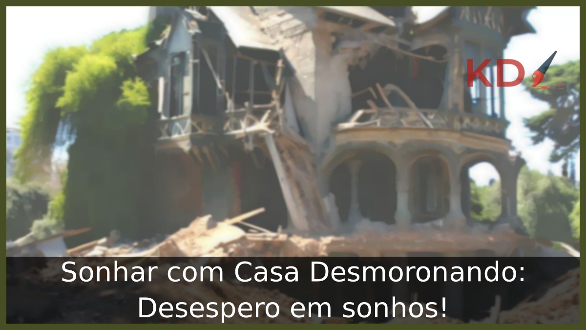 Sonhar com Casa Desmoronando: Desespero em sonhos!