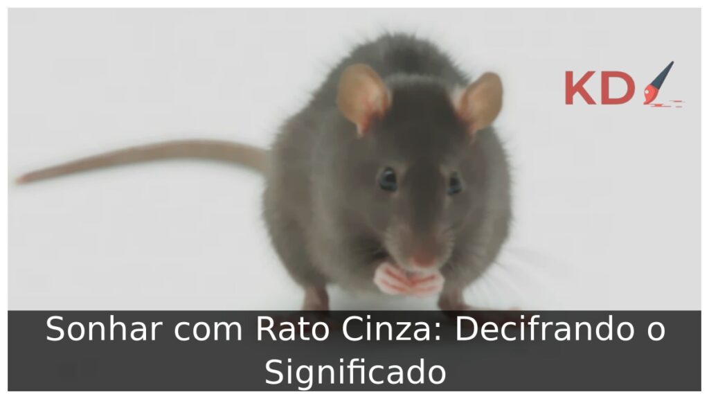 Sonhar com Rato Cinza: Decifrando o Significado. 