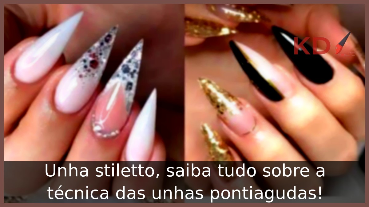 Decorações de unha stiletto